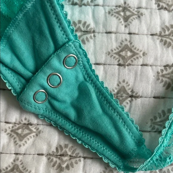 NWT Victoria's Secret Teal Lace Bodysuit - Picture 3 of 6